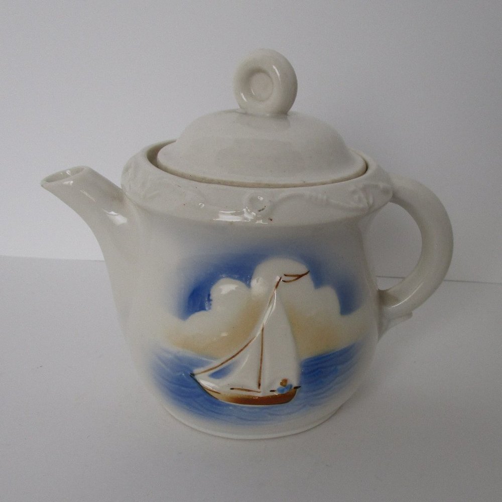 vintage porcelain teapot